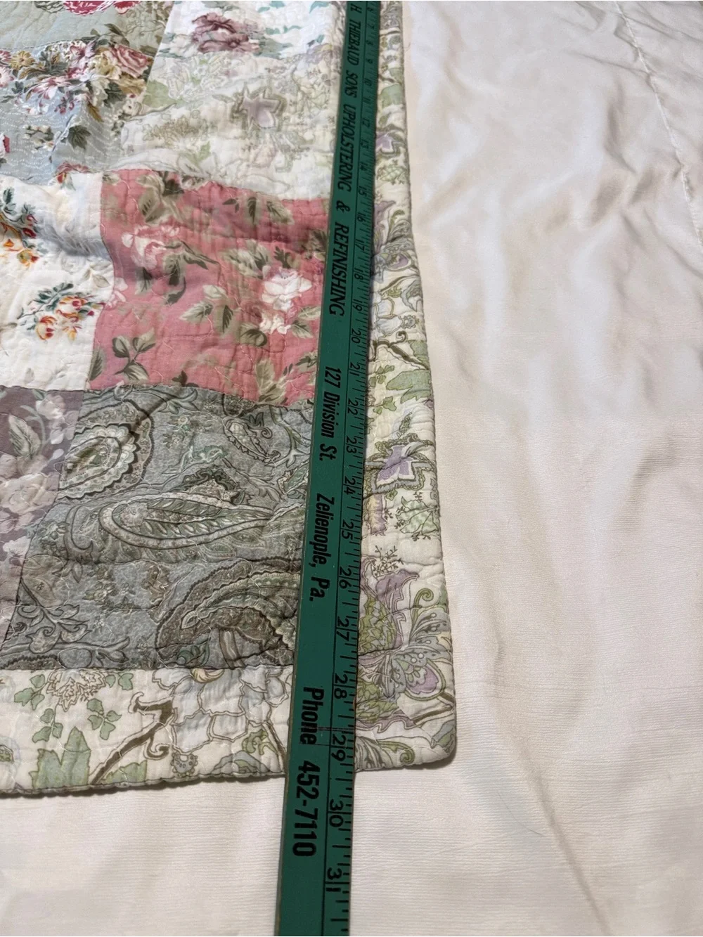 Vintage Cottagecore Floral Quilted Pillow Shams Set of 2 Standard